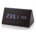Drevený digitálny LED budík WAC-027