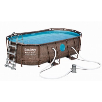Bazén Power Steel Rattan Swim Vista 427 x 250 x 100 cm - 56714