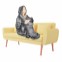 HomeLife Televízna mikina s kapucňou HOODIE sivá 88 x 112 cm 88112H
