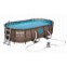 Bazén Power Steel Rattan Swim Vista 427 x 250 x 100 cm - 56714